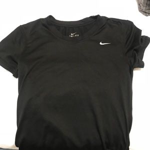 Nike black dri fit running shirt